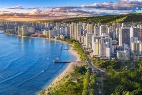 a view of downtown honolulu